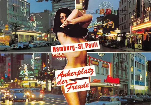 BT15469 Hamburg st paul bei nacht Germany