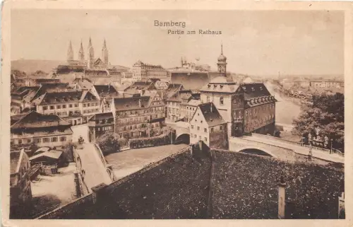 BG25658 bamberg partie am rathaus germany