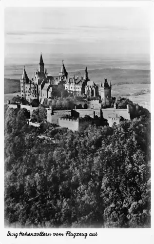 BG26310 burg hohenzollern vom flugzeug aus germany