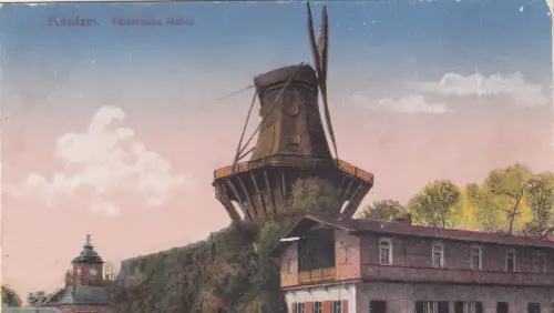 BG25100 potsdam historische muhle windmühle germany