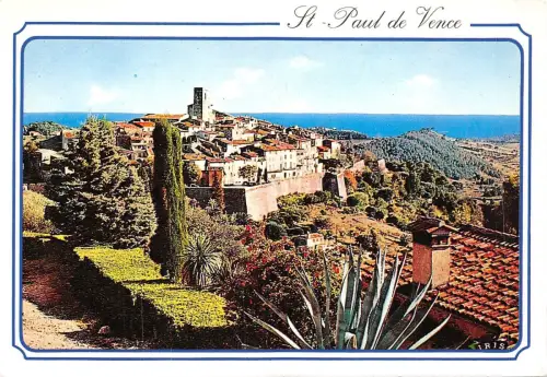 BF1017 saint paul de vence vue generale France