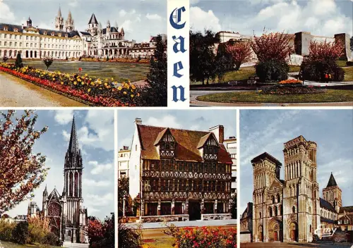 BR54487 Caen l abbaye aux hommes et hotel de ville france