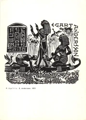 BT15606 Egart Andersson Pupitis Paint peintures Postkarte