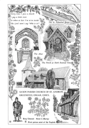 uk48677 Saxon Parish Church of St Andrew Greensted Ongar Essex UK