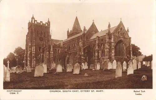 uk23402 ottery st mary church south east real photo uk