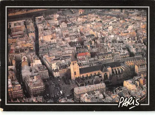 B110050 Frankreich L'Eglise St-Germain des Pres Kirche Luftansicht Panorama