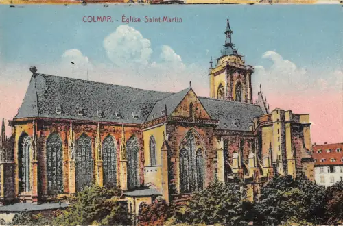 B107494 Frankreich Colmar Eglise Saint-Martin Kirche Echtfoto UK