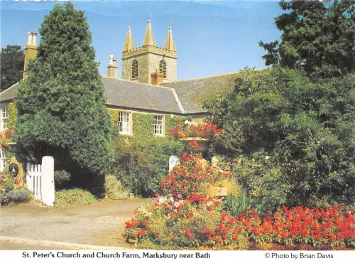uk48785 st peters church and church farm marksbury bath uk