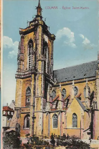 B107382 Frankreich Colmar Eglise Saint-Martin Kirche Echtfoto UK