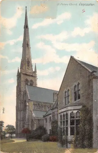 uk19161 st peters church lancaster real photo uk