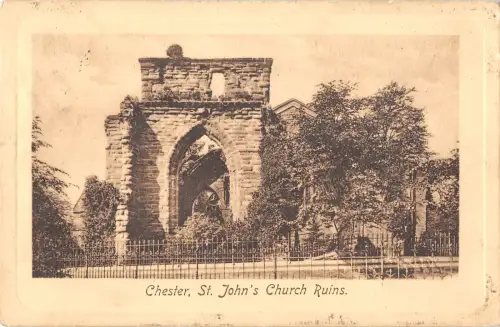 uk4156 st johns church ruins chester real photo uk