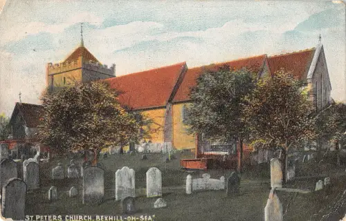 uk325 st peters church bexhill on sea real photo uk