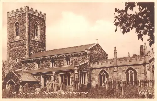 uk2944 st nicholas church withernsea real photo uk