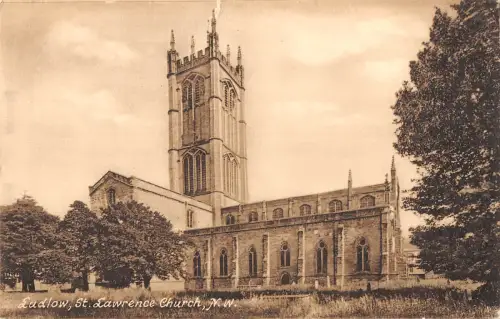 uk19779 st lawrence church ludlow real photo uk