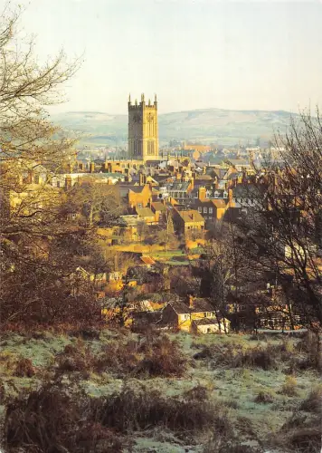 uk1831 st laurence's church ludlow and brown clee hill real photo uk