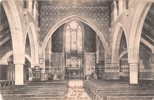 uk305 st micahels and all angels church weybridge real photo uk