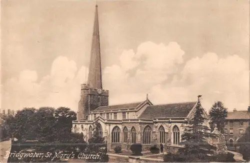 uk18503 st marys church bridgewater real photo uk