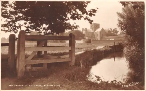 uk24793 church of st cross winchester real photo uk