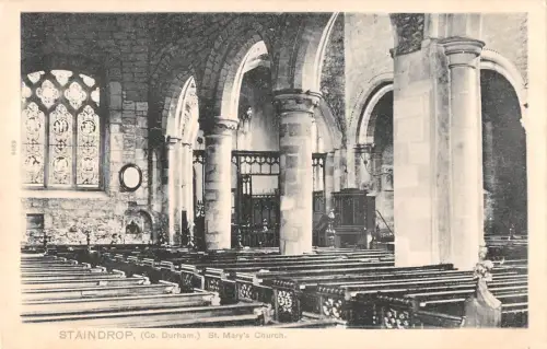 uk20595 st marys church staindrop real photo uk