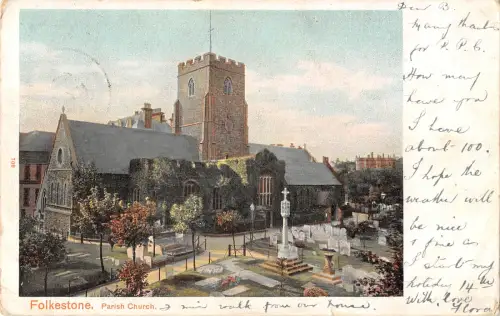 uk17710 Pfarrkirche Folkestone UK