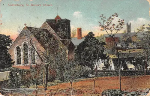 uk19147 st martins church canterbury real photo uk