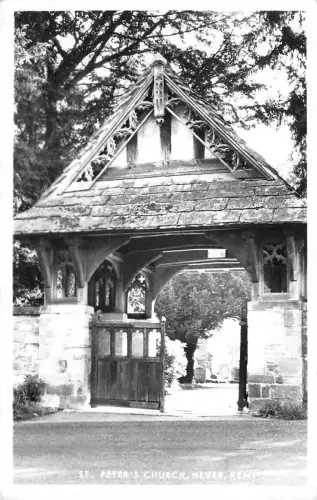 uk22020 st peters church hever kent real photo uk