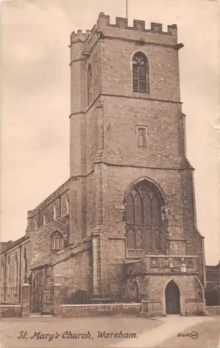 uk21320 st marys church wareham real photo uk