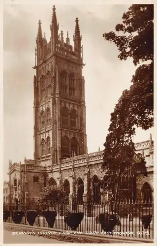 uk20927 st marys church from SE taunton real photo uk