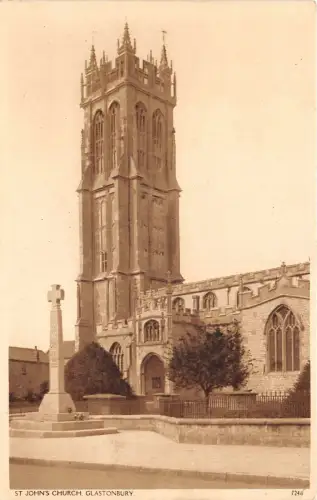 br108937 st johns church glastonbury uk