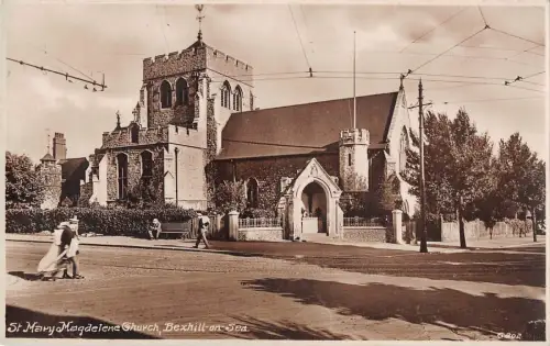 BR78983 St Mary Magdelene Church Bexhill on Sea Echtfoto UK