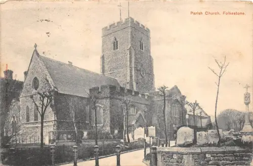 BR59589 Pfarrkirche Folkestone UK