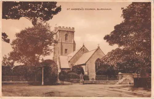 uk11707 st andrews church burnham real photo uk