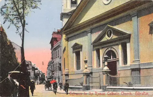 B95773 Eingang zur römisch-katholischen Kirche Gibraltar