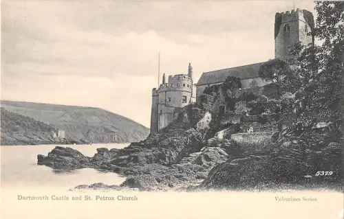 uk12095 dartmouth castle and st petrox church uk