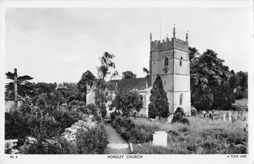 uk15241 horsley church real photo uk