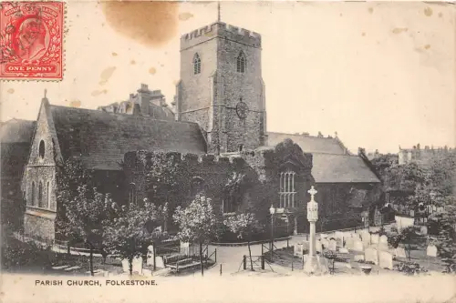 BR59592 Pfarrkirche Folkestone UK