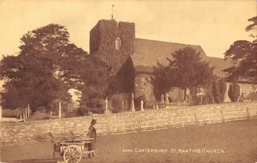 BR099965 canterbury st martin s church sepiatone 4643 uk