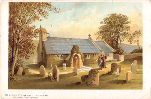 uk16774 old church os st lawrence isle of wight uk