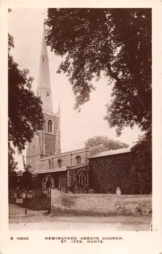 BR96023 Hemingford Äbte Kirche St Ives Jagd Echtfoto Kingsway S 10946 UK