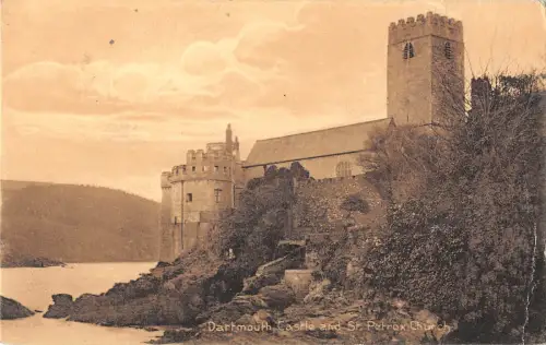 uk26689 st petrox church dartmouth castle real photo uk