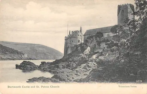 BR87786 Dartmouth Castle and St Petrox Church UK