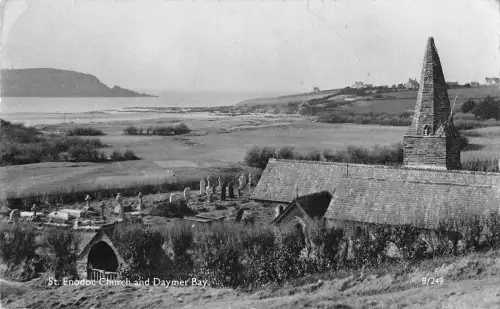 uk15303 st enodoch church and daymer bay real photo uk