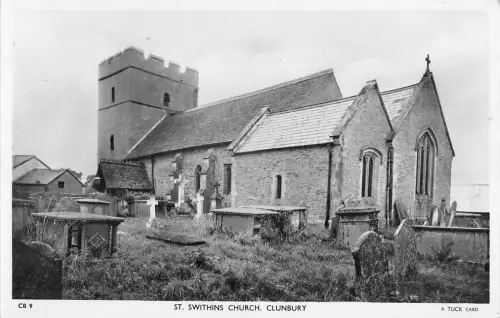 BR70182 St Swithin's Church Clunbury Echtfoto UK
