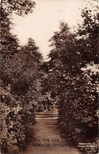 uk15900 pine wlak woodham church woking real photo uk