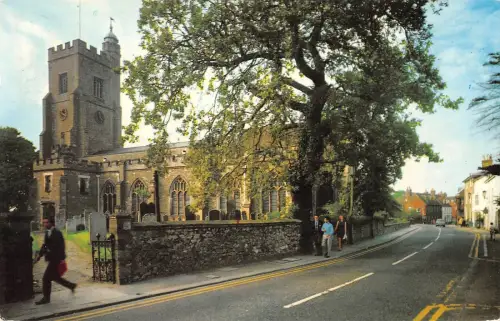 B101545 THE PARISH CHURCH OF ST NICHOLAS SEVENOAKS uk 14x9cm