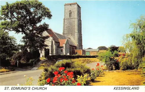 B88112 st edmund s church kessingland uk 14x9cm