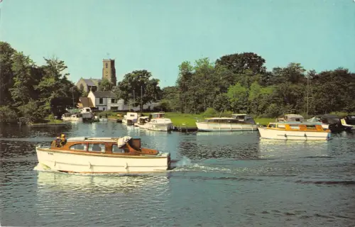 uk9831 ranworth broad and st helens church norfolk uk