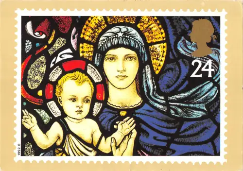 uk6679 window os st marys church bibury uk