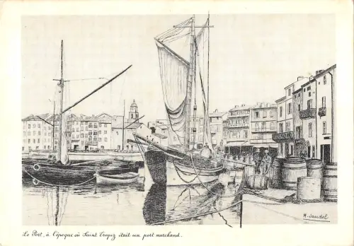 BT7944 St tropez var le port ship bateaux France