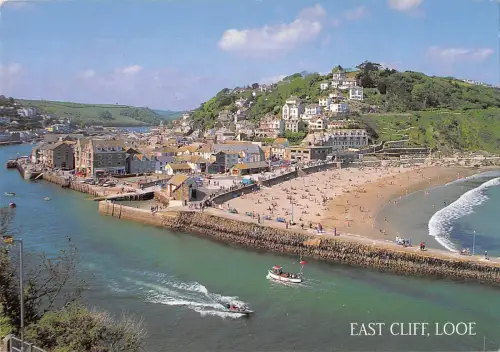 BR90435 East Cliff Looe Ship Bateaux UK